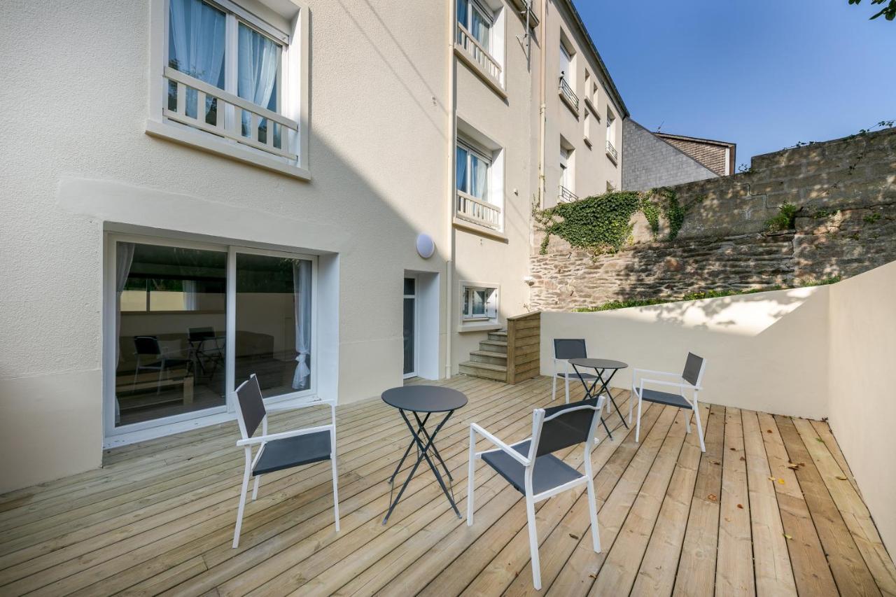 Le Belem : Chambre Spacieuse Avec Sdb Privative, Cuisine Et Salon Partages, Terrasse, Proche Facs Et Centre Brest Luaran gambar